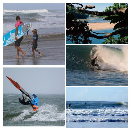 Activités nautiques : surf, windsurf, paddle et baignade