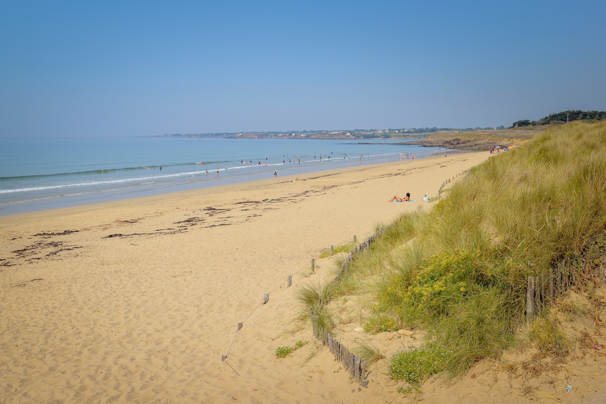 Plage du Loch à Guidel - sable fin et dunes